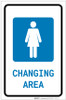 Womens Changing Area with Icon Portrait v2 - Label Womens Changing Area with Icon Portrait v2 - Label