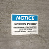 Notice: Grocery Pickup Order Online Pickup In Store Landscape - Wall Sign