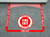 Fire Exit - Pre Made Floor Sign Bundle Fire Exit - Pre Made Floor Sign Bundle
