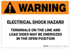 Warning: Electrical Shock Hazard - Wall Sign Warning: Electrical Shock Hazard - Wall Sign