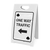 Casino - One Way Traffic Spades Playing Card with Arrow Left - A-Frame Sign