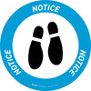 Notice: Shoe Print Down Circular v2 - Floor Sign