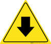 Down Arrow Triangle - Floor Sign Down Arrow Triangle - Floor Sign