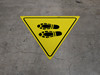 Shoe Print Left Yield - Floor Sign