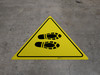 Shoe Print Right Triangle - Floor Sign Shoe Print Right Triangle - Floor Sign