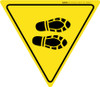 Shoe Print Right Yield - Floor Sign Shoe Print Right Yield - Floor Sign