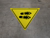 Shoe Print Right Yield - Floor Sign