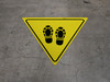 Shoe Print Up Yield - Floor Sign