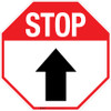 Stop Up Arrow - Floor Sign Stop Up Arrow - Floor Sign