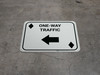 One Way Traffic Left Arrow Black Diamonds - Rectangle Casino - Floor Sign One Way Traffic Left Arrow Black Diamonds - Rectangle Casino - Floor Sign