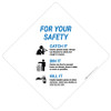 For Your Safety: Catch It Toss It Kill It - Placard Sign