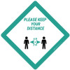 Please Keep Your Distance - Placard Sign