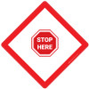 Stop Here - Placard Sign Stop Here - Placard Sign