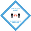 Stay 6Ft Aparts Social Distance Saves Lives - Placard Sign