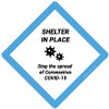 Shelter In Place Stop The Spread Of Covid-19 - Placard Sign Shelter In Place Stop The Spread Of Covid-19 - Placard Sign