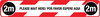 Please Wait Here/ Por Favor Espere Aqui - 2M- Social Distancing Strip