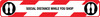 Social Distance While You Shop - Feet- Social Distancing Strip Social Distance While You Shop - Feet- Social Distancing Strip