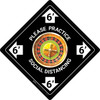 Please Practice Social Distancing - Roulette Emoji Black - Floor Sign Please Practice Social Distancing - Roulette Emoji Black - Floor Sign