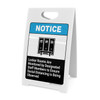Locker Rooms Are Monitored by Designated Staff Members - A-Frame Sign