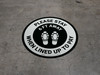 Please Stay 6 Ft Away When Lined Up To Pay Shoe Prints - Circular - Floor Sign