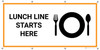 Lunch Line Starts Here with Icon - Banner