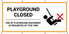 Playground Closed with Icon - Banner