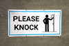 Please Knock with Icon - Banner Please Knock with Icon - Banner