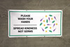 Please Wash Your Hands Spread Kindness with Icon - Banner
