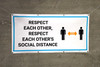 Respect Each Other Respect Each Others Social Distance with Icon - Banner