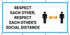 Respect Each Other Respect Each Others Social Distance with Icon - Banner