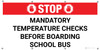Stop Mandatory Temperature Checks Before Boarding School Bus - Banner Stop Mandatory Temperature Checks Before Boarding School Bus - Banner