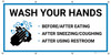 Wash Your Hands with Icon - Banner Wash Your Hands with Icon - Banner