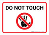 Do Not Touch with Icon Landscape - Wall Sign