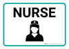 Nurse with Icon Landscape - Wall Sign Nurse with Icon Landscape - Wall Sign
