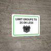 Limit Groups To 25 Or Less with Icon Landscape - Wall Sign
