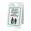 Feel Sick? Report To The Nurses Office Immidiately with Icon - A-Frame Sign Feel Sick? Report To The Nurses Office Immidiately with Icon - A-Frame Sign