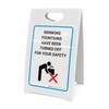 Drinking Fountains Have Been Turned Off For Your Safety with Icon - A-Frame Sign