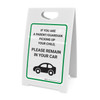 Parent/Guardian Please Remain in Your Car with Icon - A-Frame Sign