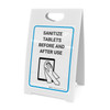 Sanitize Tablets Before And After Use with Icon - A-Frame Sign Sanitize Tablets Before And After Use with Icon - A-Frame Sign