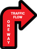 Traffic Flow One Way Arrow Red (Right) - Floor Sign Traffic Flow One Way Arrow Red (Right) - Floor Sign