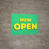 Now Open Green/Yellow Landscape - Wall Sign Now Open Green/Yellow Landscape - Wall Sign