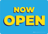 Now Open Yellow/Blue Landscape - Wall Sign Now Open Yellow/Blue Landscape - Wall Sign