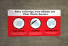 Face Coverings Face Shields And Clear Plastic Barriers with Icons Red - Banner Face Coverings Face Shields And Clear Plastic Barriers with Icons Red - Banner