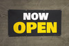 Now Open Gray Yellow - Banner
