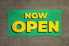 Now Open Green Yellow - Banner