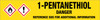 1-Pentanethiol [CAS# 110-66-7] - GHS Pipe Marking Label