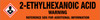 2-Ethylhexanoic acid [CAS# 149-57-5] - GHS Pipe Marking Label