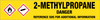 2-Methylpropane [CAS# 75-28-5] - GHS Pipe Marking Label