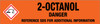 2-Octanol [CAS# 123-96-6] - GHS Pipe Marking Label