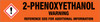 2-Phenoxyethanol [CAS# 122-99-6] - GHS Pipe Marking Label
